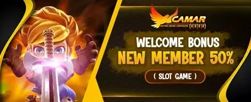 Bonus Selamat Datang New Member 50% promotion banner